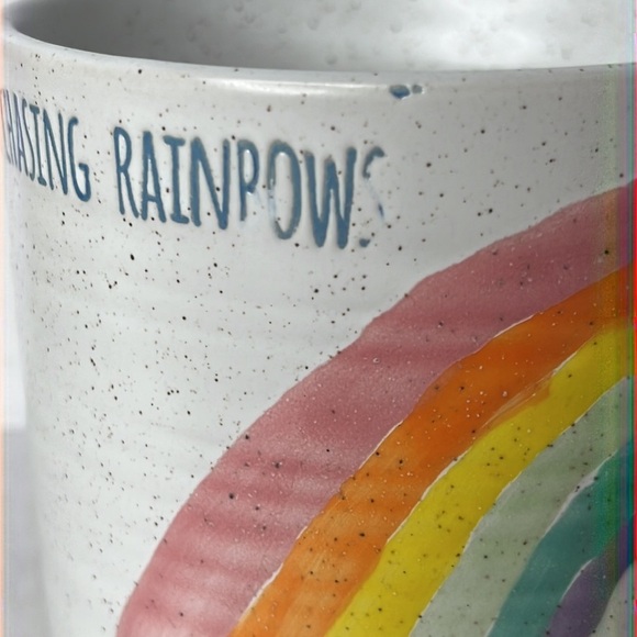 RAINBOW LOVE MUG Never Stop Chasing Rainbows Mug 16 oz Spectrum Designz 2020 - Picture 11 of 12